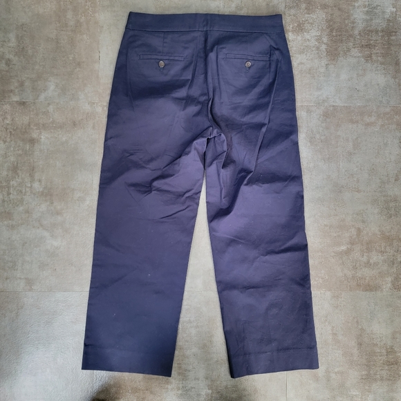 J. Crew Straight Leg Stretch Dress Pant, Women's Navy, Size 2 - Picture 3 of 7